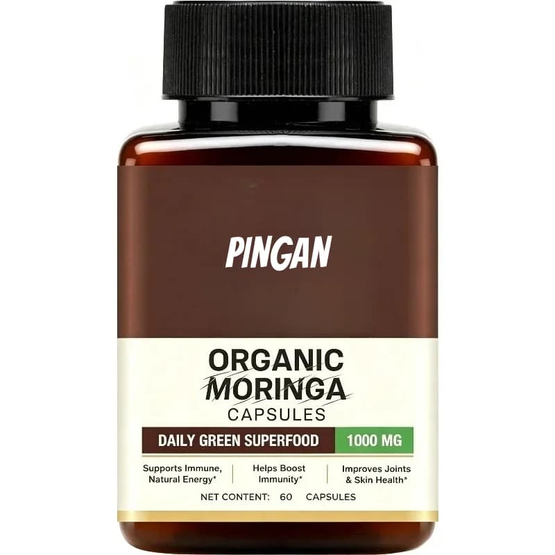 Integratore di Moringa 1000mg | Estratto di Foglie di Moringa Contenente 20% di Saponine, Vitamine e Minerali - 60 Capsule