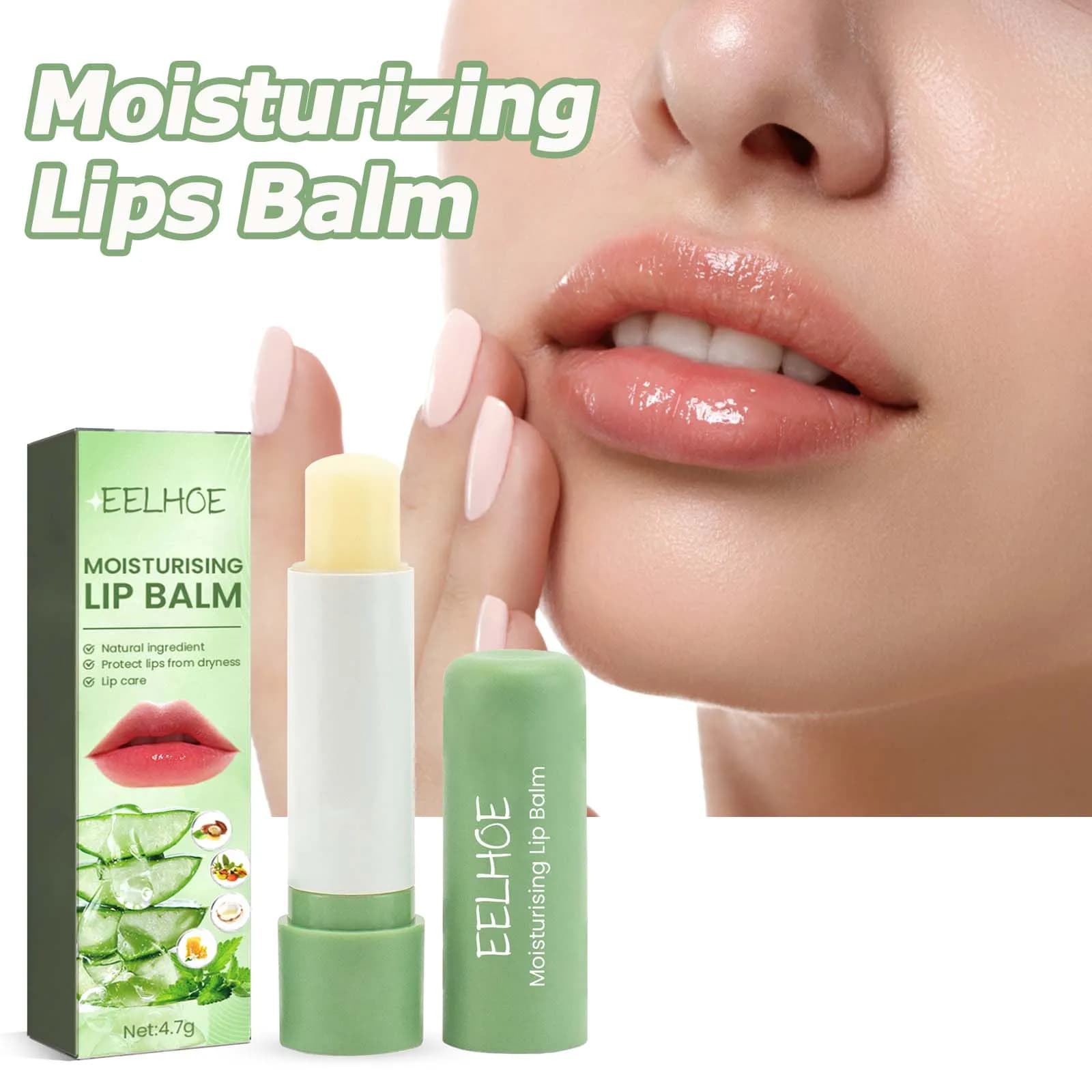 Aloe Balsamo per le labbra Dissolvenza Linee delle labbra Rinfrescante Idratante Anti Cracking Riparazione Nutriente Rossetto Idratante Labbra Balsamo Cura delle labbra