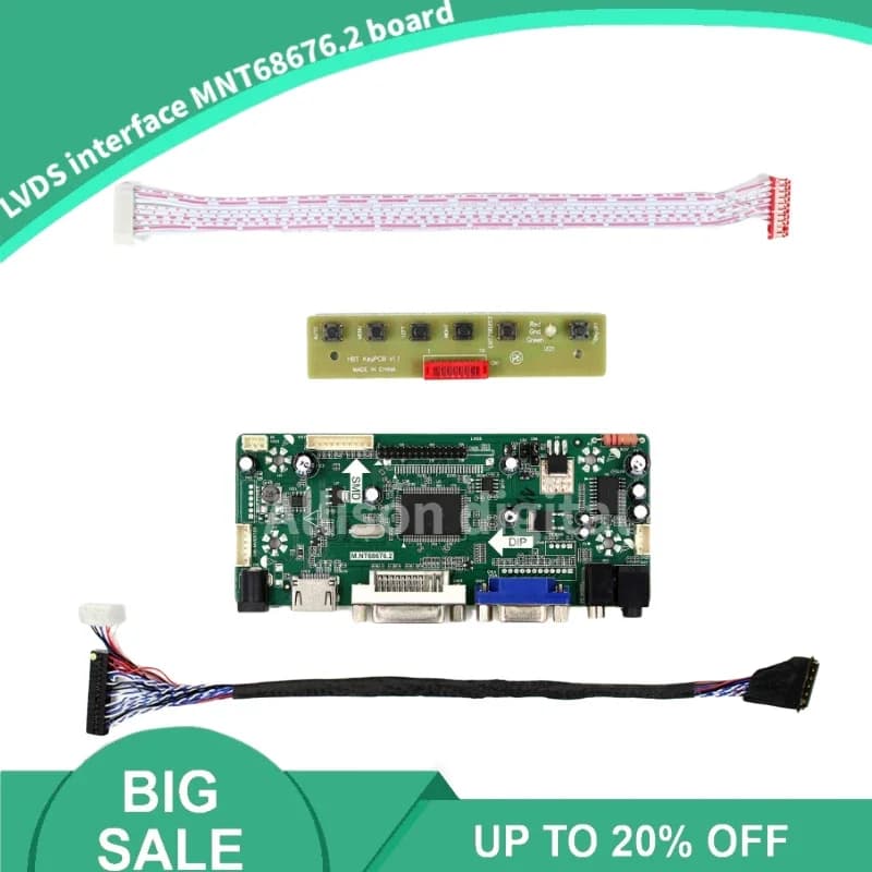 Nuovo kit monitor scheda Mnt68676 per LM240WU2(SL)(B1) LM240WU2-SLB1 HDMI+DVI+VGA 1920x1200 Driver scheda controller schermo LCD LED
