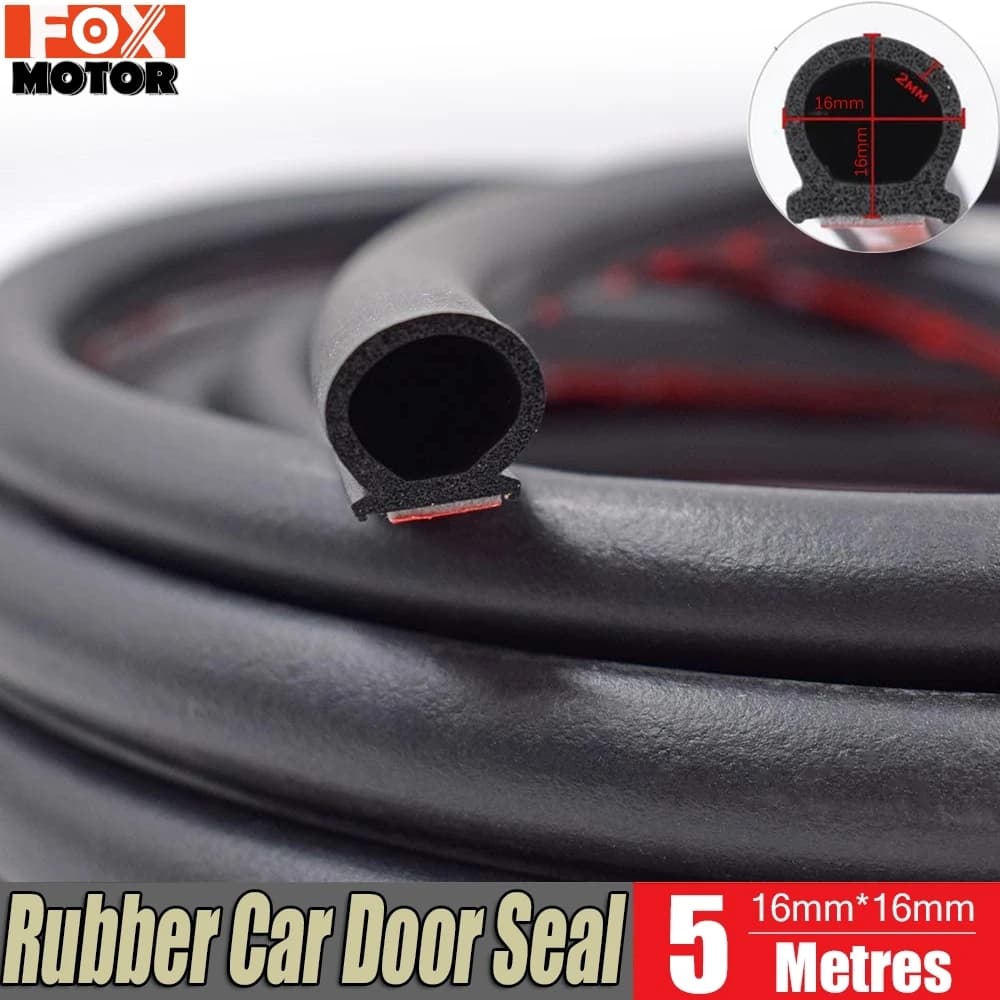 5 M/16.4ft Auto Porta Striscia di Tenuta In Gomma EPDM Isolamento Acustico Anti-Polvere Insonorizzata Guarnizione adhensive Per Hyundai KIA Opel Ford Volvo