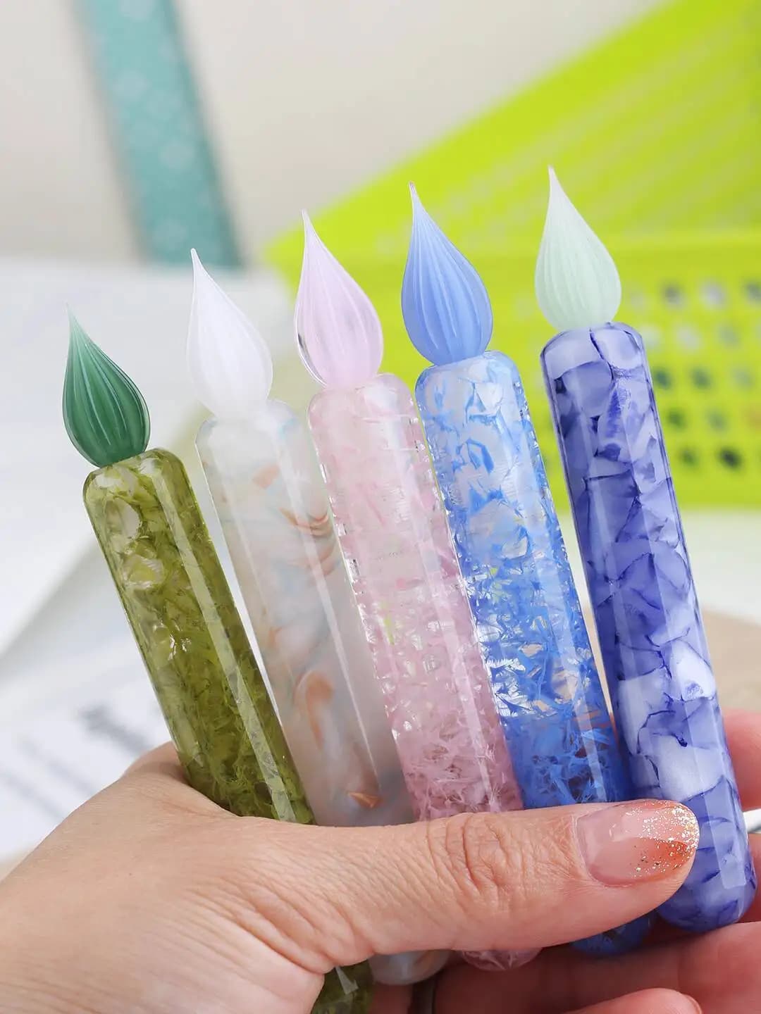 Calligraphy Brush Dip Pen Set Gift Box Expert Journal Drawing Outlining Cursive Glass Pen