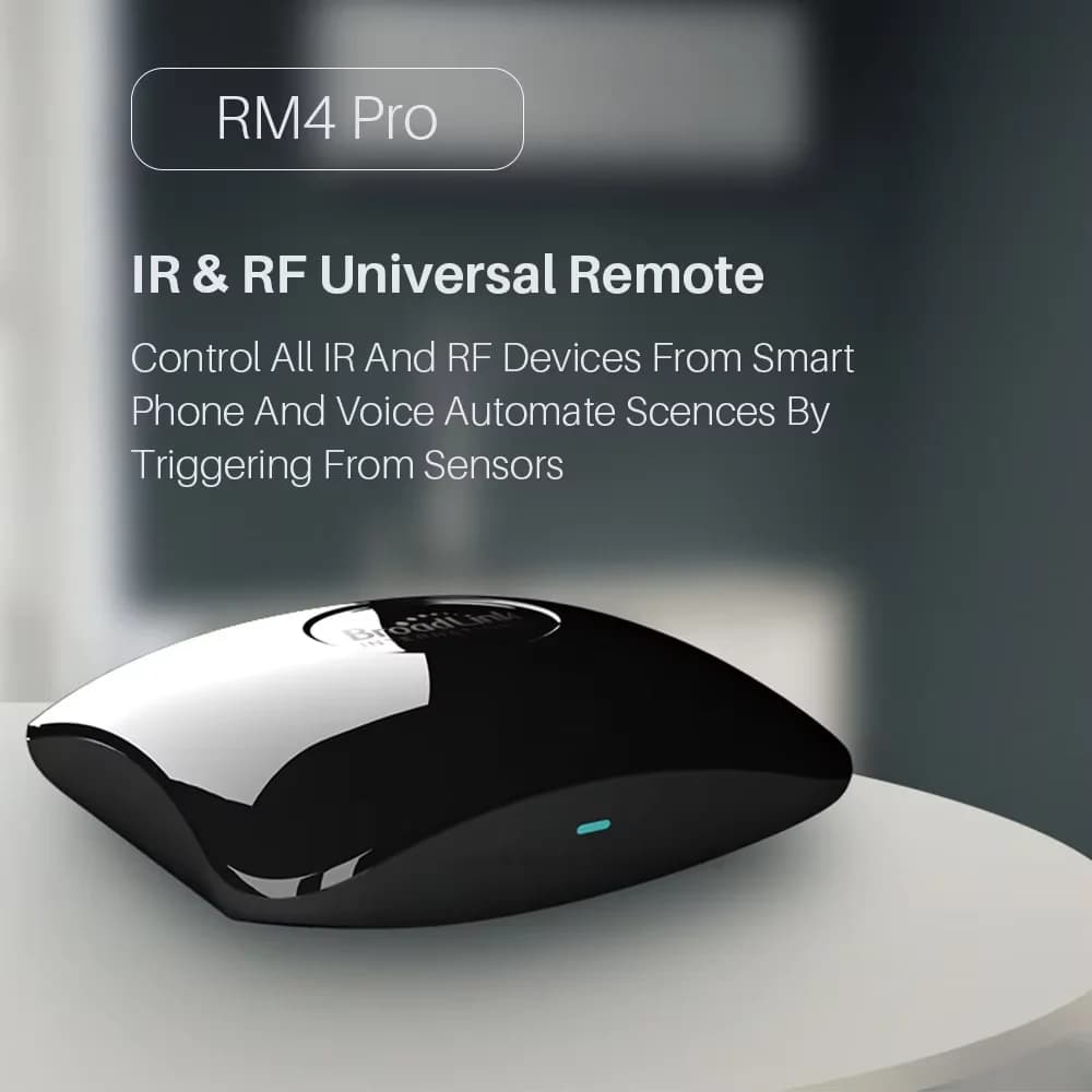 Broadlink RM4 PRO con spina UE/Regno Unito/USA IR RF wifi UNIVERSALE Hub telecomando Smart Home Automation TV Ventola CA compatibile