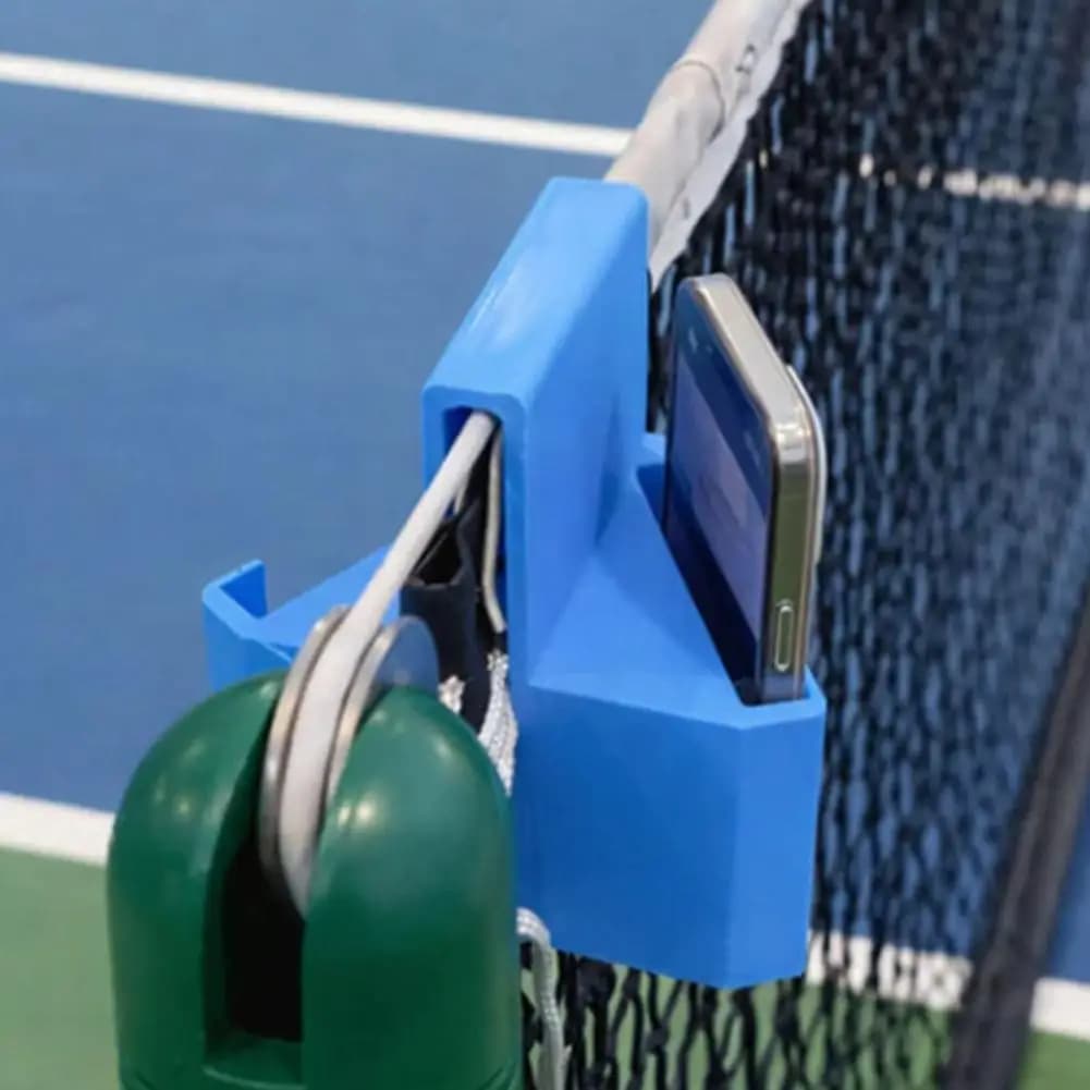 1 pc fence phone support, 3D printed portable clamp for tennis camera, for match analysis, field training, sports live streaming
