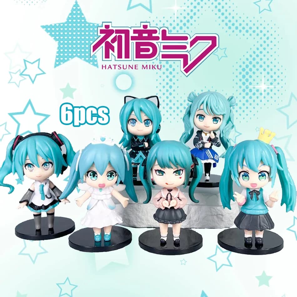 Nuova serie Hatsune Miku Q Version Cinnamoroll Piapro Prima Generazione Blind Box, giocattolo da collezione per bambini, regalo di compleanno.
