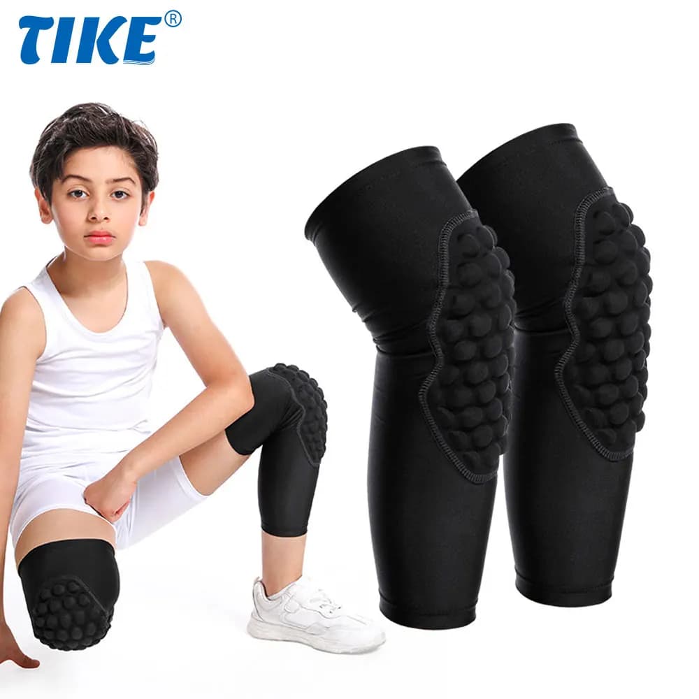 1 pz Crash Pad ginocchiera da basket per bambini giovanili, equipaggiamento protettivo anticollisione per pallavolo, calcio, bicicletta, wrestling