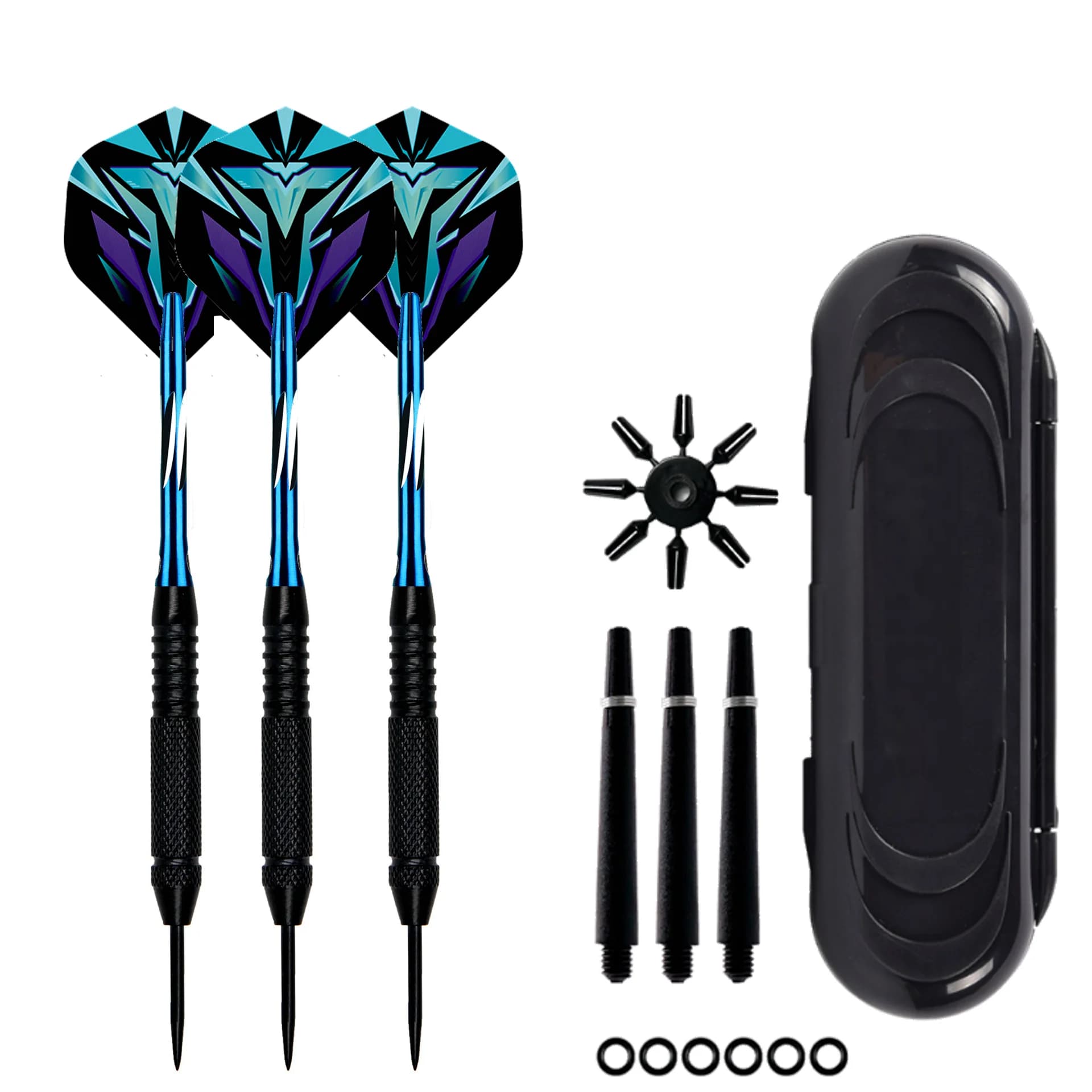 3pcs Professional Steel Tip Darts 23 Grams Steel Needle Darts Beautiful Aluminum Shafts for Darts Game Competition