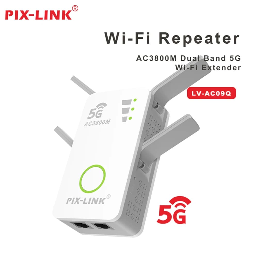 PIX-LINK AC3800M Ripetitore wireless Router WiFi Extender 4 antenne Wall-Through Strong WiFi 5g Booster Gamma Wi-Fi Extende AC09Q