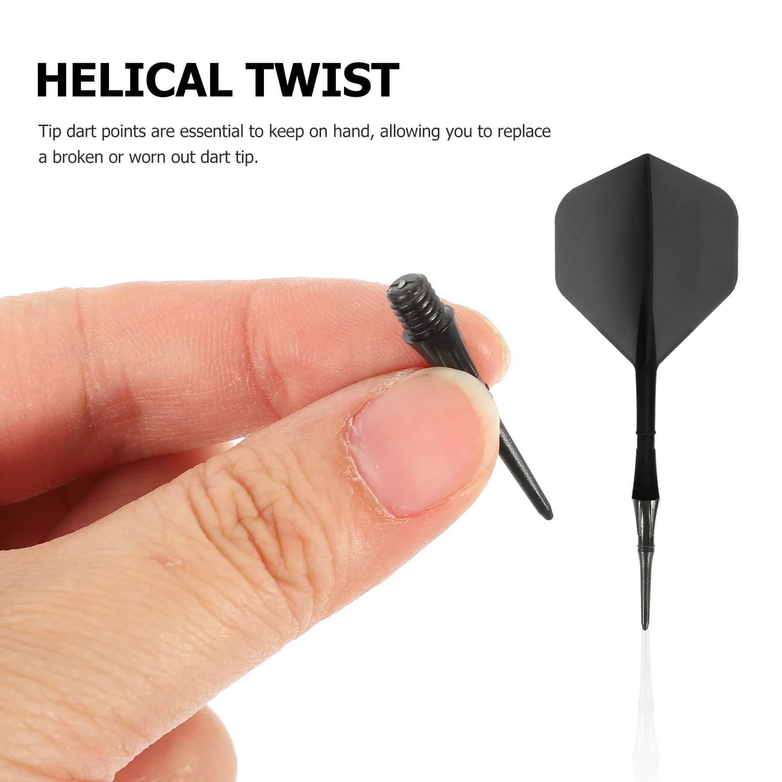 Nylon Soft Dart Tips 50 Pack Replacement Points Tight Secure Fit Easy Removal Durable Dart Accessories