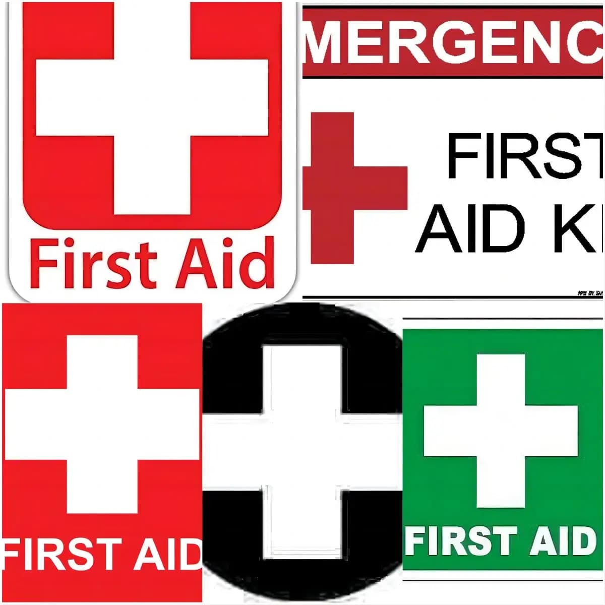 Kit di pronto soccorso di emergenza Adesivo Decal Notebook Laptop per auto Scatola di pronto soccorso riflettente Styling Finestra Accessori impermeabili
