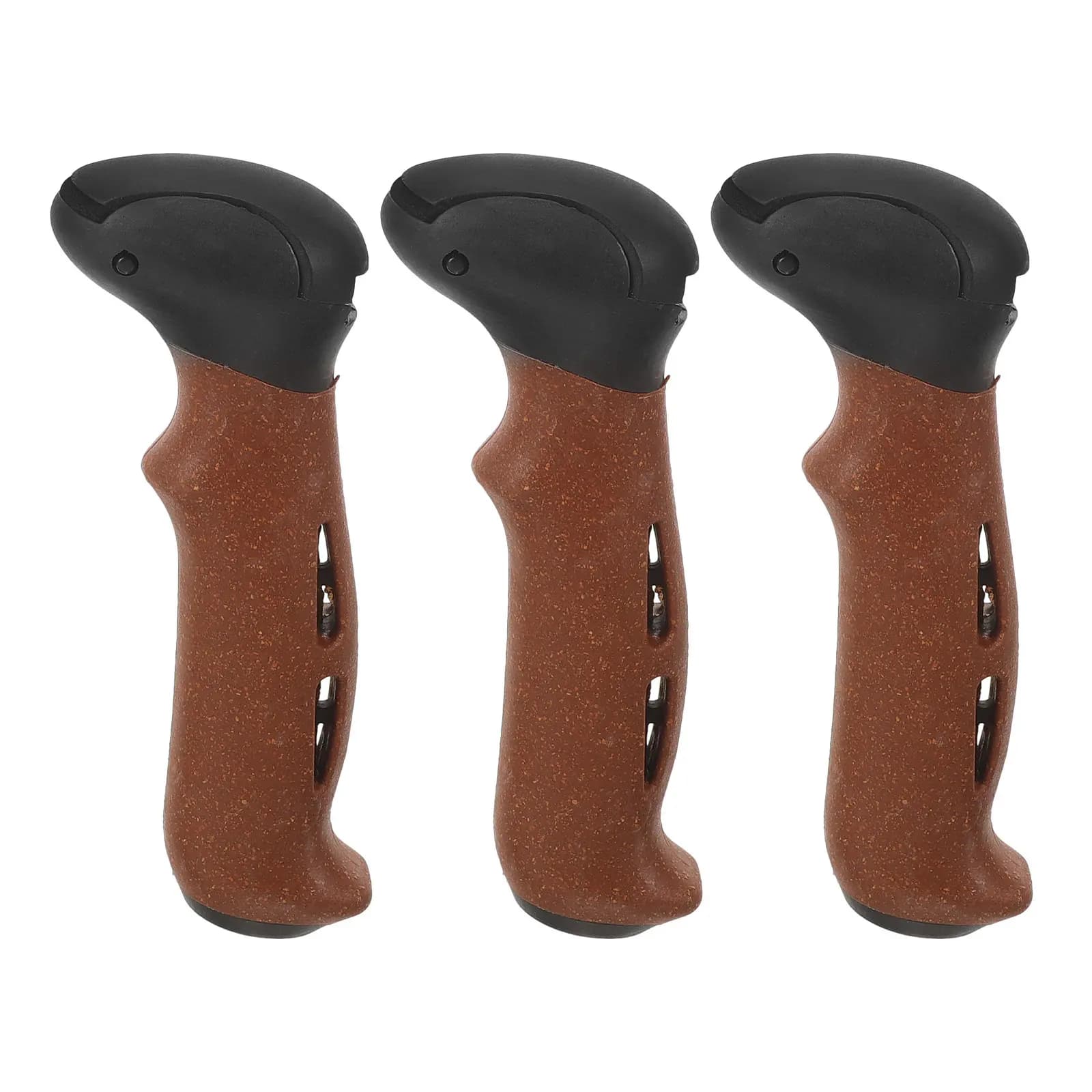 Set of 3 Sughero Grips for Trekking Sticks, Ergonomics, Reading, Sicure, for Use in Wet Weather Conditions, Ski Stick Manics