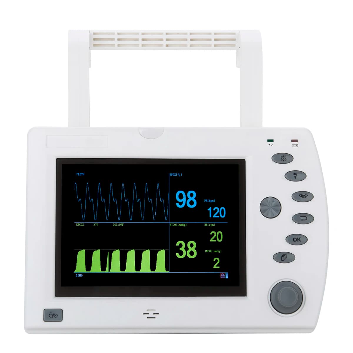 Continuous Pulse Oximeter with Respiratory Rate Rechargeable Veterinary Instrument
