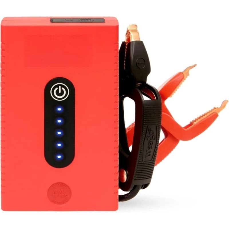 Batteria per auto al litio da 12 V, avviamento di emergenza, ricambio sicuro per cavi jumper portatili per gas da 7 litri e diesel da 3,5 litri