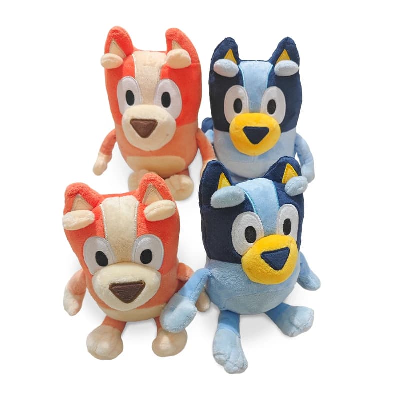 Peluche Bluey e Bingo 20-30cm, Bambole Imbottite, Accessori Anime, Peluche Natalizi, Ornamenti Anime, Regali di Compleanno per Bambini