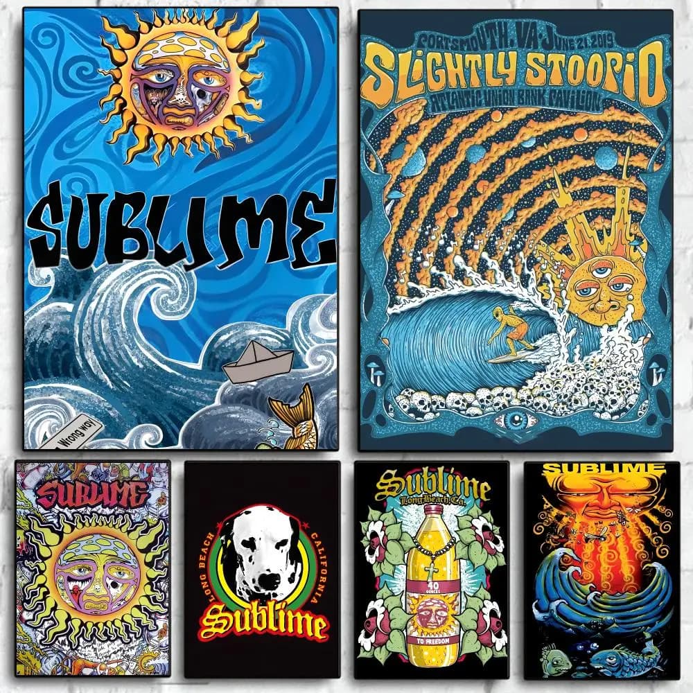 Pop Singer S-Sublime Poster Self Adhesive Wall Art Decor for Bedroom Living Room Office Home Decor Gift
