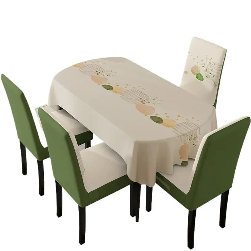 Dining table chair cover set, all-inclusive thickened chair, household solid wood chair dining chair cover
