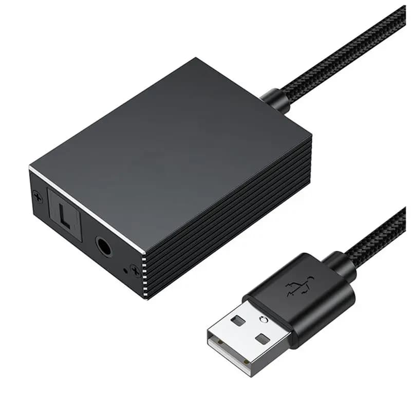 【RECOMENDAR】Per PS5, per PS4, TV, PC, laptop, smartphone compatibili con USB per conversione da USB a ottico SPDIF Toslink e adattatore audio da 3,5 mm a Sp
