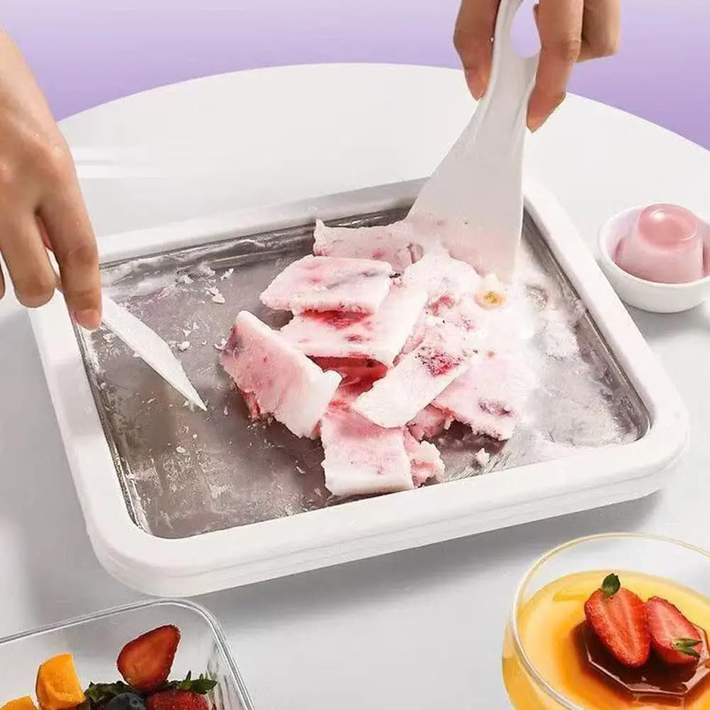 Multifunctional Coiled Ice Cream Cold Fried Ice Cream Home Make-it-yourself-made Home Ice Tray Ice Cream Machine
