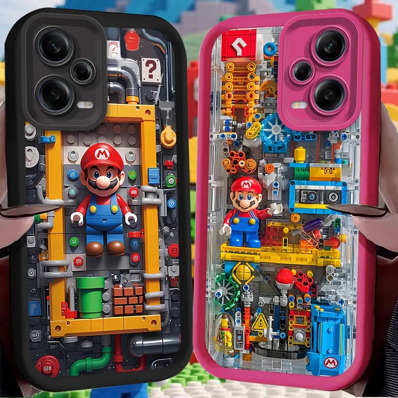 Cover per telefono Building Blocks M-Marios per Xiaomi Redmi Note 13 14 14S 12 11 Pro Plus 5G 12S 11S 10S 10 9 Redmi 14C 13C 12C 12 4G
