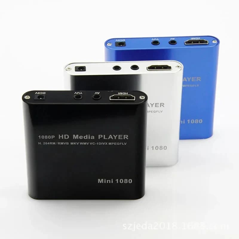 Lettore multimediale HDD Full HD 1080P USB, dotato di TV Box SDMedia, supporta i formati MKV, H.264, RMVB, WMV