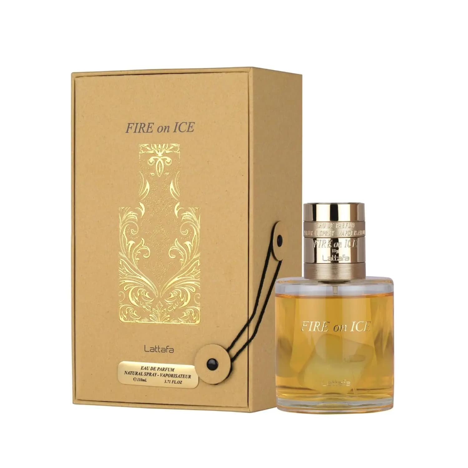 Lattafa Fire On Ice – Fragranza Fruttata, Speziata, Legnosa, Ambrata – Eau de Parfum Spray a Lunga Durata Unisex, 3.71 Once / 110 ml