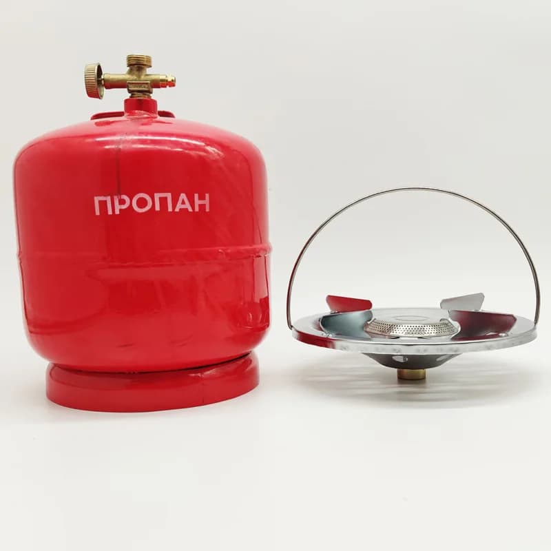 Outdoor Camping Portable Gas Stove Burner Cooking Tool For Hiking Picnic Equipment White Metal Efficient Heat Cooker