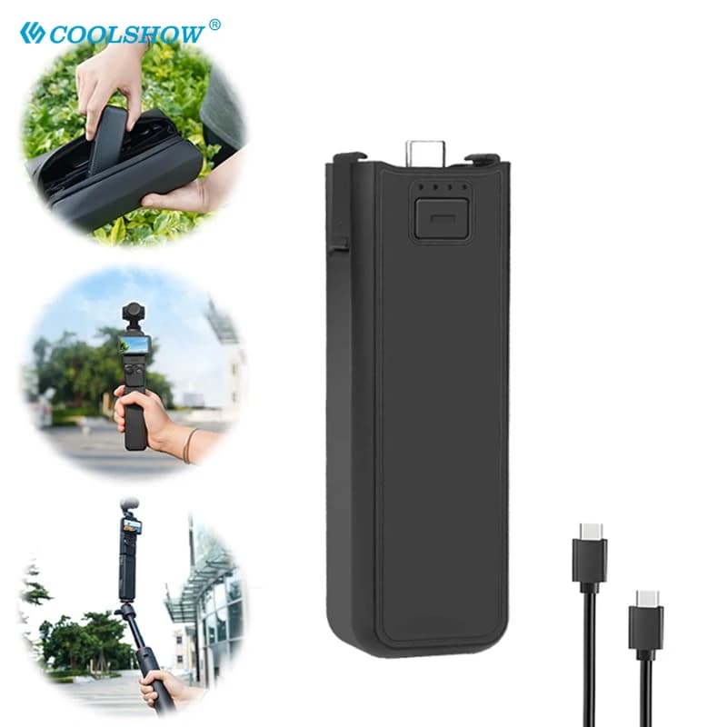 Per Osmo Pocket 3 Batteria Palmare Power Bank Ricarica rapida Fotocamera per Dji Osmo Pocket 3 Batteria Collegare dispositivi audio esterni