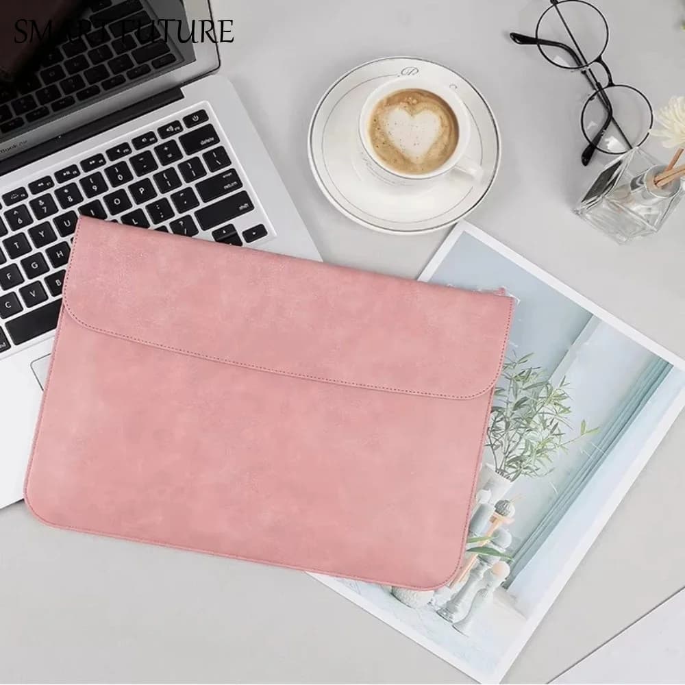 Custodia per Laptop Portatile Antigraffio, Borsa per Computer Impermeabile Resistente all'Usura, Custodia per Tablet in Pelle PU per Viaggi d'Affari