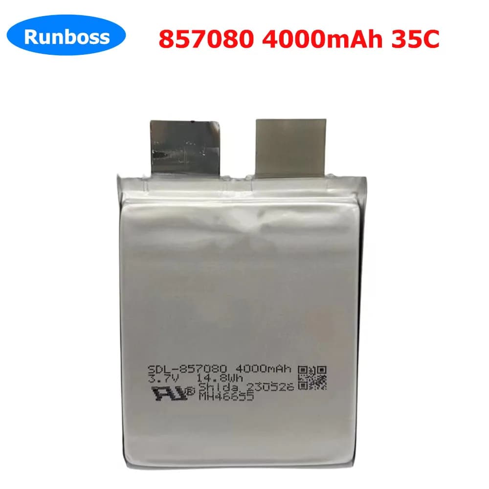 1-3 pz/lotto Nuovo 3.7 V 4000 mAh SDL- 857080 857080 Cella di alimentazione a batteria fai-da-te 35C per modelli giocattolo di scooter di avviamento di emergenza Drone