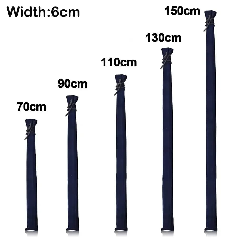 Multifunctional Thick Velvet Fishing Rod Bag Foldable Portable Fishing Equipment Bag