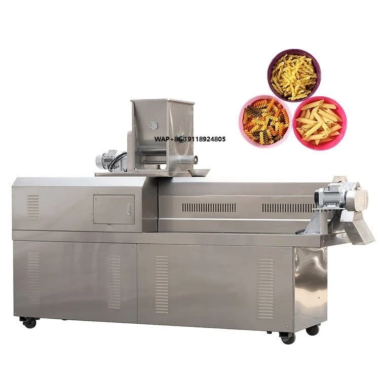 Macchina Industriale per la Produzione di Pasta e Maccheroni, Estrusore Automatico a Vite Singola con Stampi Multiforma e Sistema di Essiccazione