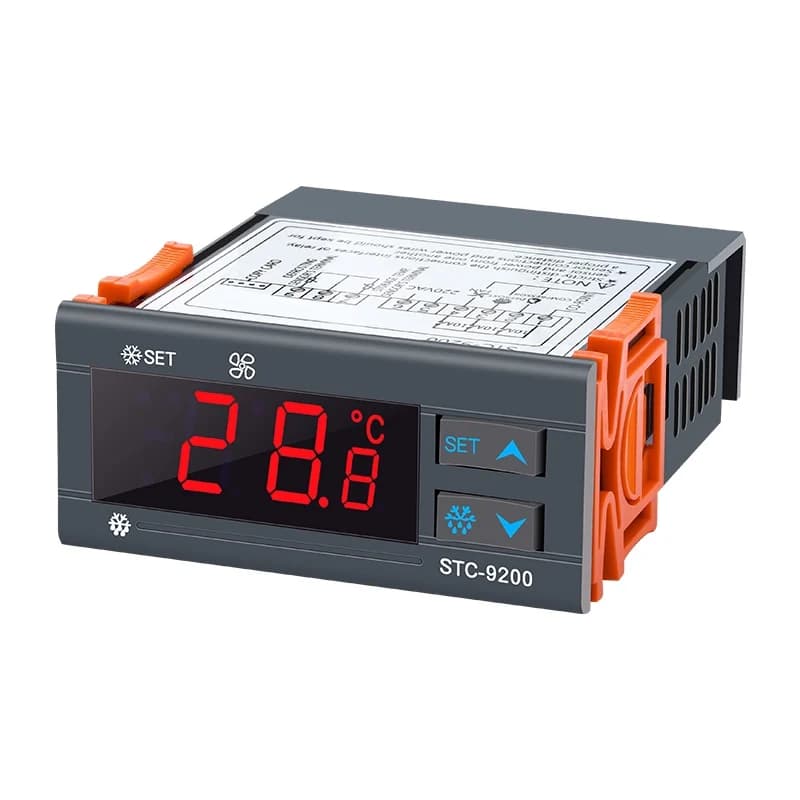 STC-9200 Controller ventola di sbrinamento di refrigerazione, vetrina per armadio di raffreddamento ad aria, controllo digitale della temperatura per celle frigorifere