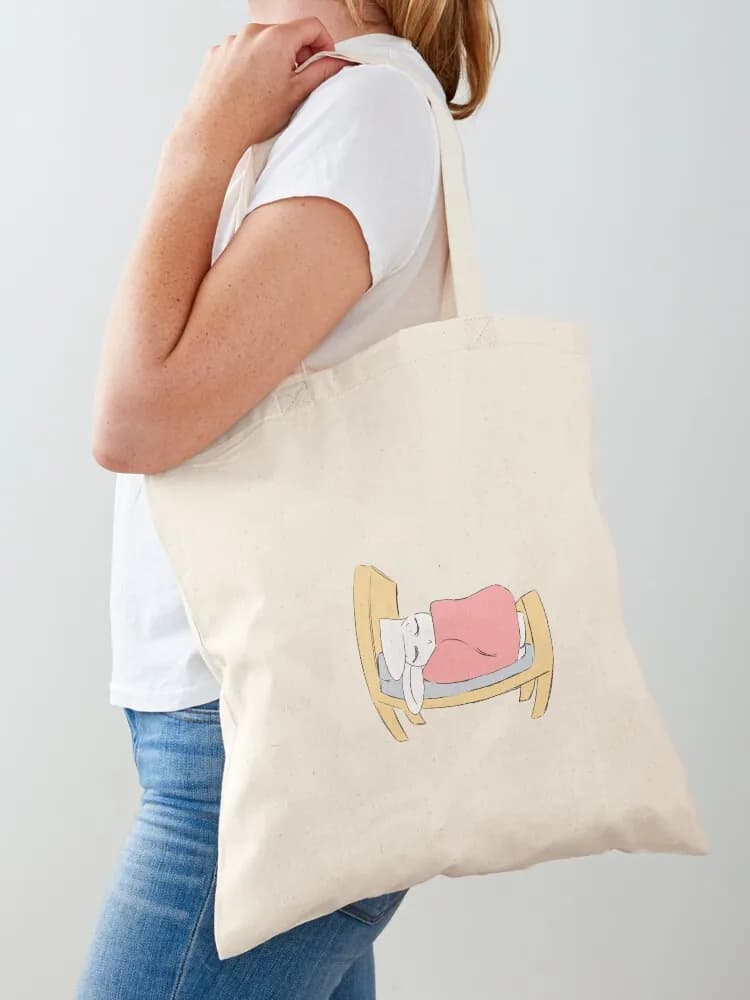 Lascialo dormire - Borsa tote da donna 2025, borse tote da uomo, borsa shopping in tela, borsa shopper universitaria