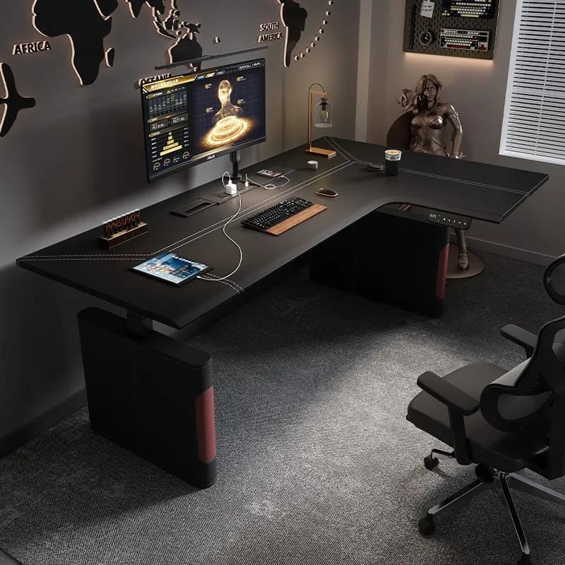 Organizzatori Scrivania da ufficio ad angolo Camera da letto di lusso Designer Compurter Scrivania da ufficio Gaming Estetica moderna Ufficio Mobili postmoderni