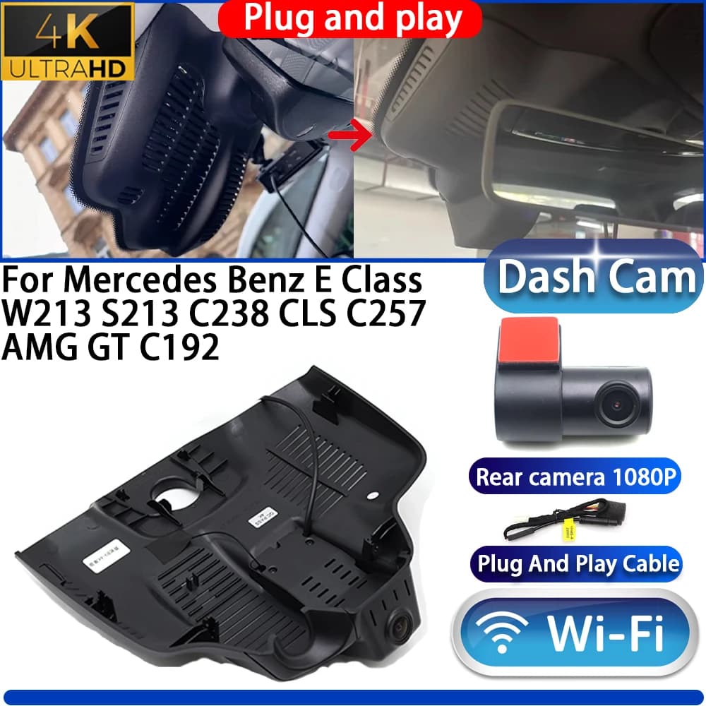 4K DVR camera with night vision Plug and Play for Mercedes Benz Class E W213 S213 C238 CLS C257 AMG GT C192