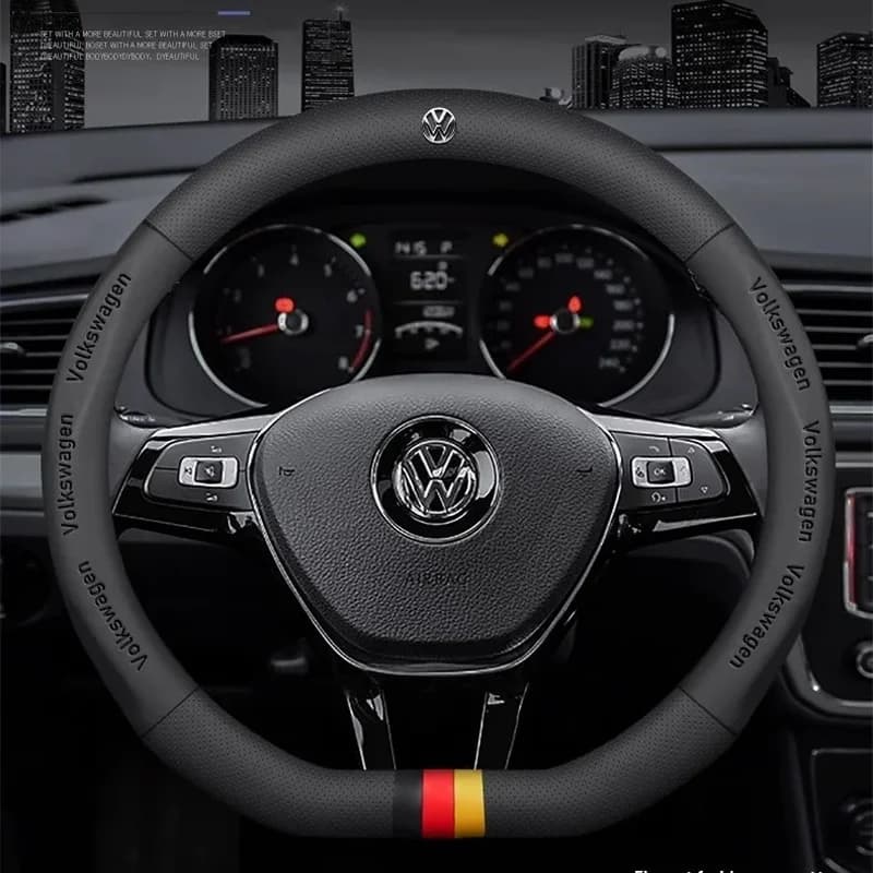 Anti-slip car leather cover for Volkswagen Magotan Passat Golf GTI Tiguan Touareg Polo Arteon Beetle T-ROC T-Cross