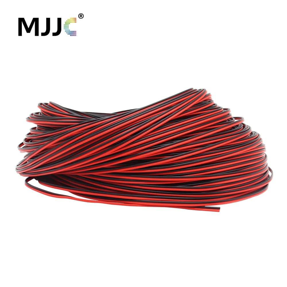 2PIN 22AWG 5M 10M 20M cavo elettrico rosso nero cavo di prolunga per 12V 24V 2835 5050 monocolore COB Strip Light
