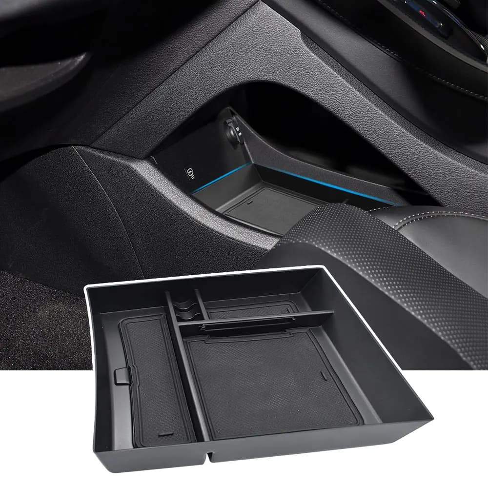 For Hyundai Santa Fe 2021 2022 2023 Lower central console organizer, internal replacement of central console tray storage box
