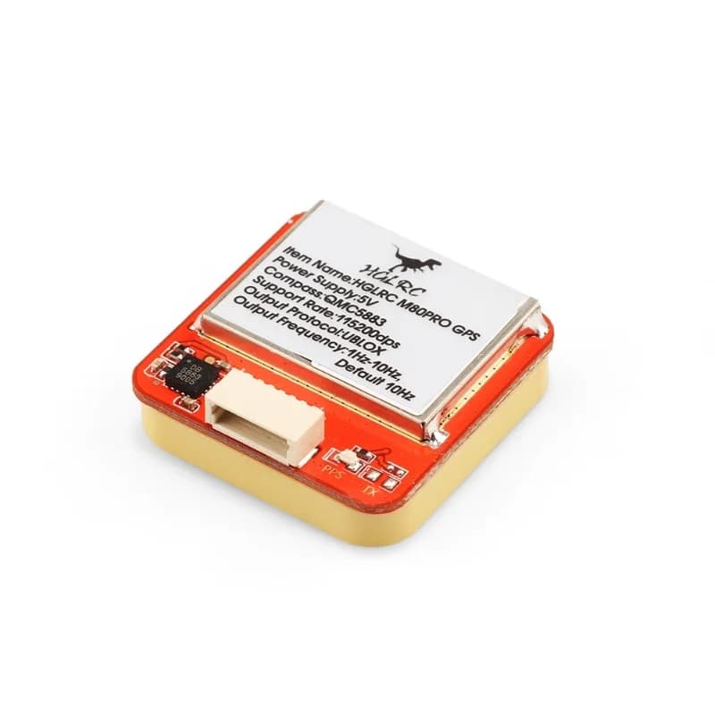 HGLRC M80 PRO GLONASS GALILEO QZSS SBAS BDS Modulo GPS QMC5883 Bussola Guadagno Antenna per RC Aereo FPV Droni a Lungo Raggio