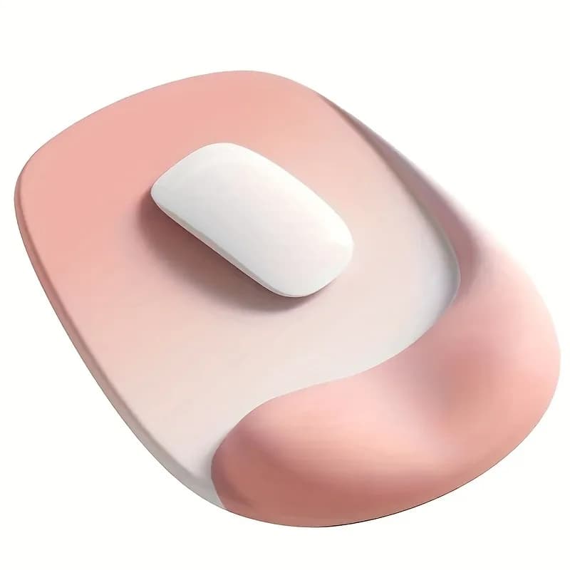 Tappetino per Mouse con Supporto per Polso, Ergonomico, per Uomo e Donna, per Computer ed Esports, Accessorio da Scrivania