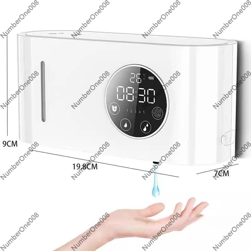Dispenser di Sapone Automatico da Parete con Schermo LED, Sensore Senza Contatto per Bagno e Cucina
