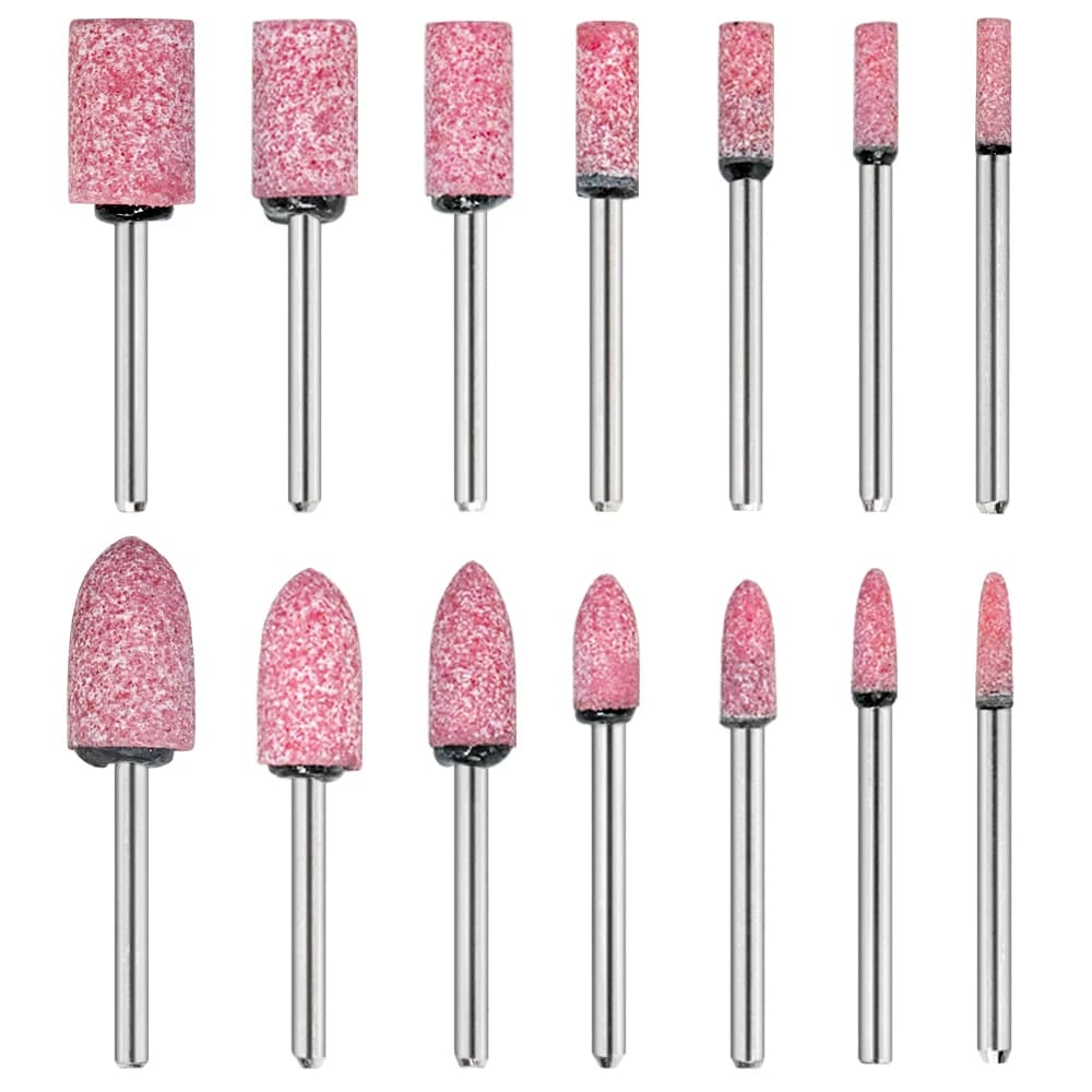 10 pezzi testa di molatura in ceramica ruota per lucidatura ruota per punta da trapano elettrica per accessori rotanti Dremel utensili elettrici per legno