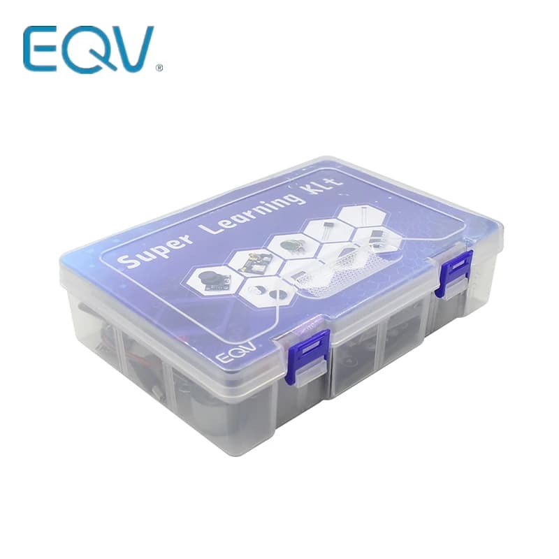 EQV Super Starter Kit per Arduino UNO R3 - Tagliere Uno R3/Motore passo-passo/Servo SG90/1602 LCD/cavo ponticello