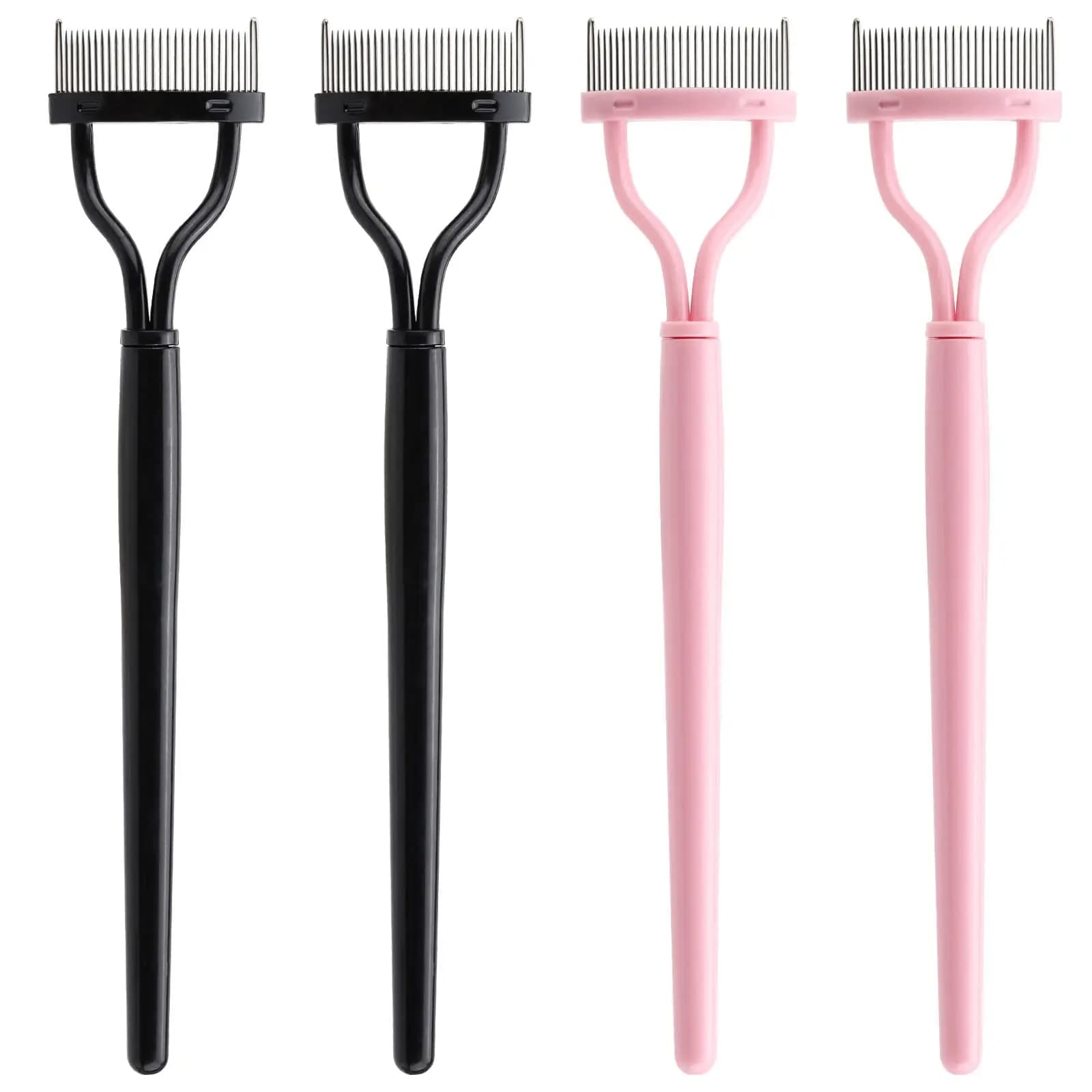 4 Pack Pink Black Lash Separator Comb Eyelash Brush Tool for Mascara Defining a4 Pack Pink Black Lash Separator Comb Eyelash Brush Tool for Mascara Defining and Separating Lashesnd Separating Lashes