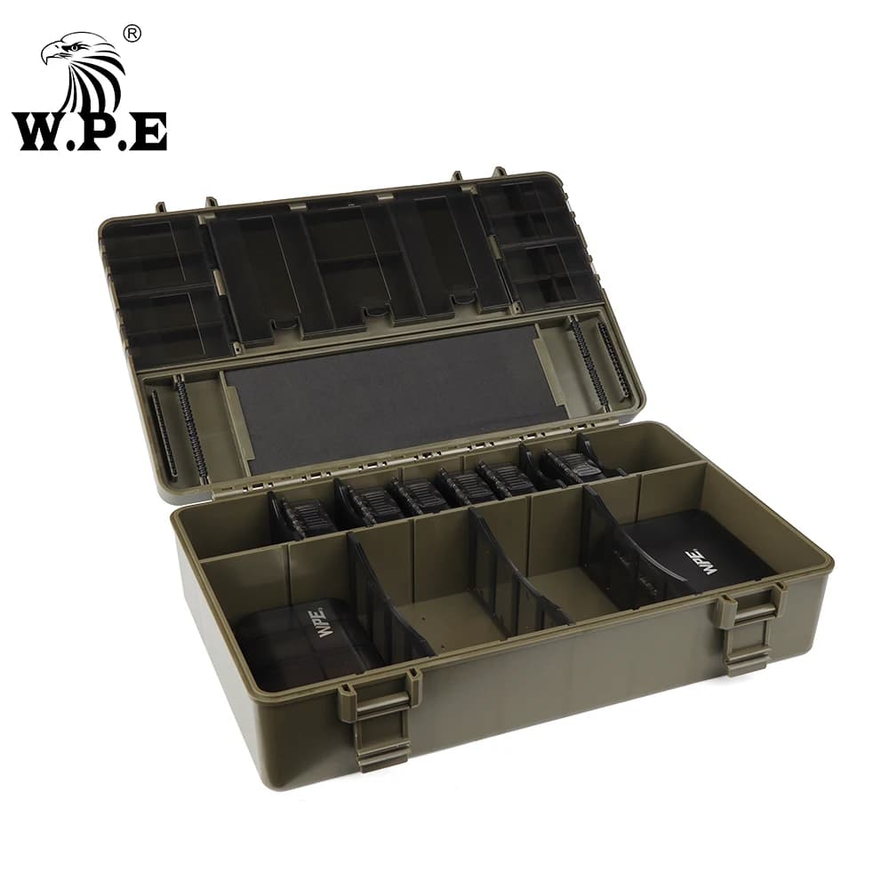 WPE Scatola da pesca alla carpa Alimentatore Gancio per carpa Scatola di gruppo Impianti per capelli Custodia per carpa Linea di gruppo Alimentatore Attrezzatura da pesca Accessori Pesca