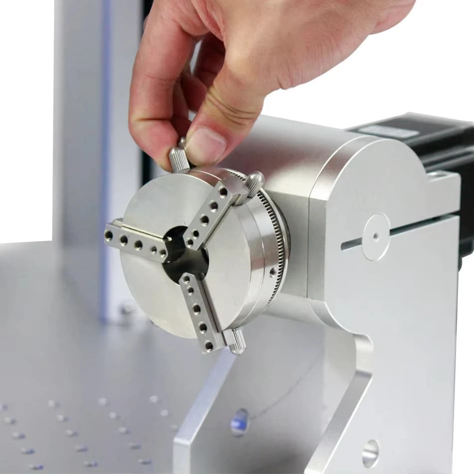 Laser Rotary Axis Stainless Steel Low Profile And Extended Height Chuck For Laser Engraving Machine Cylinder Engraving