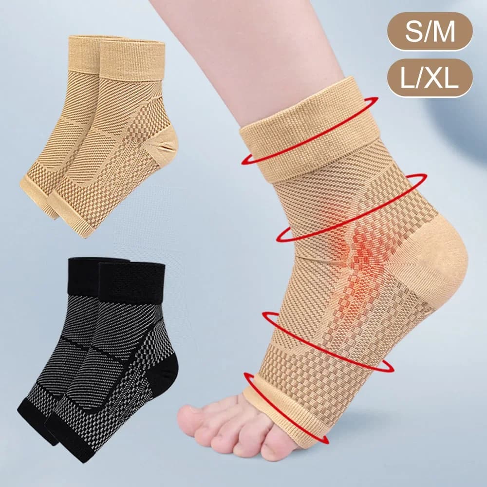 1 paio di cavigliere manicotto di compressione fascite plantare calzino supporto per arco fasciatura del piede per tendinite d'achille sollievo dal dolore articolare