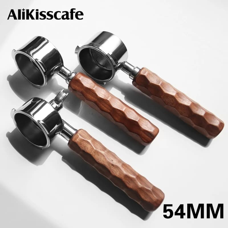 Portafiltro senza fondo per caffè da 54 mm Doppio beccuccio per Breville Sage 870 875 878 879 Accessori per macchine per caffè espresso Barista Strumento regalo