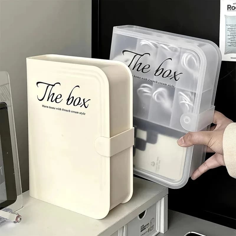 Organizzatore di cavi di alimentazione Scatola di immagazzinaggio per la gestione dei cavi da tavolo per la custodia del telefono Spine per caricabatterie e cavi dati Scatola di immagazzinaggio per cuffie