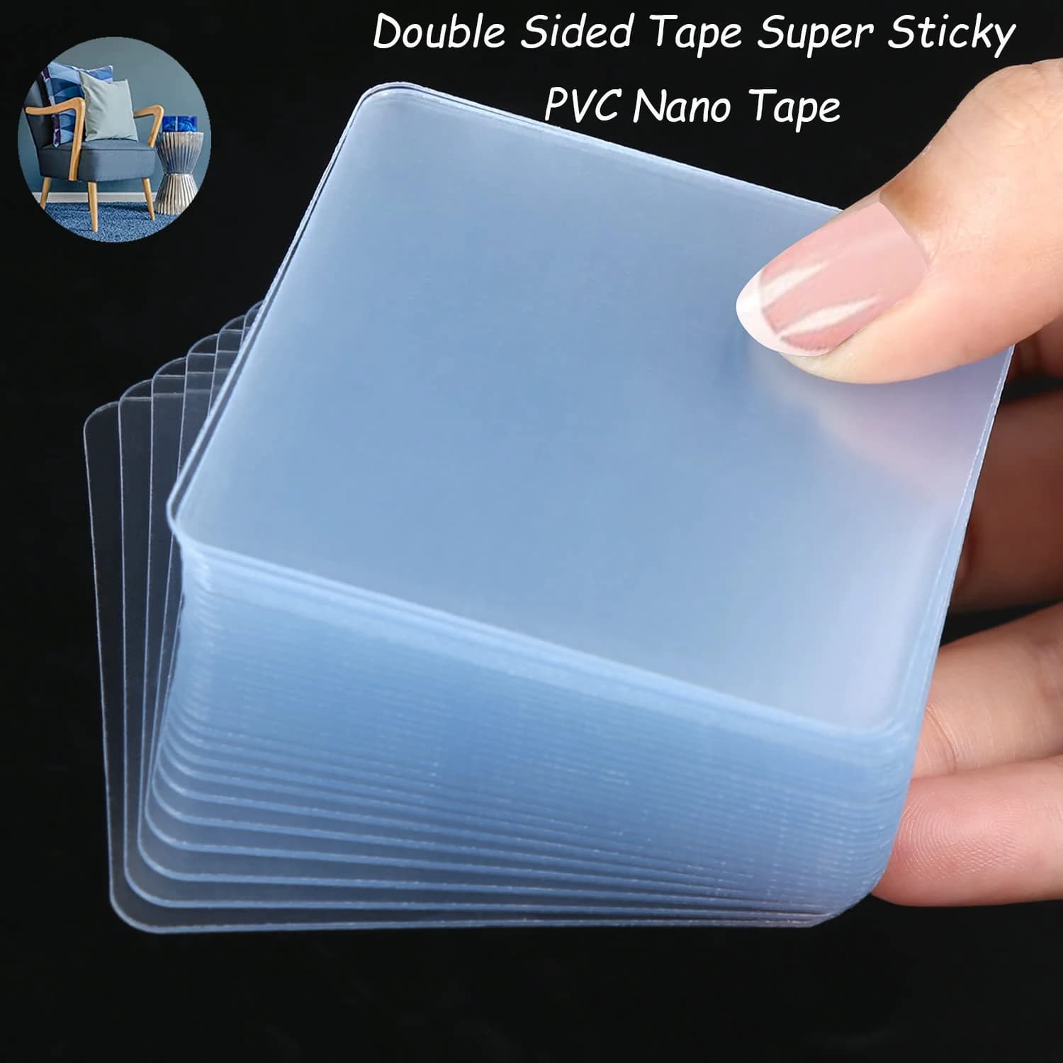 20/10 pz Nastro Biadesivo Super Appiccicoso PVC Nano Nastro Trasparente Nessuna Traccia Riutilizzabile Adesivo Impermeabile Forniture Per La Casa