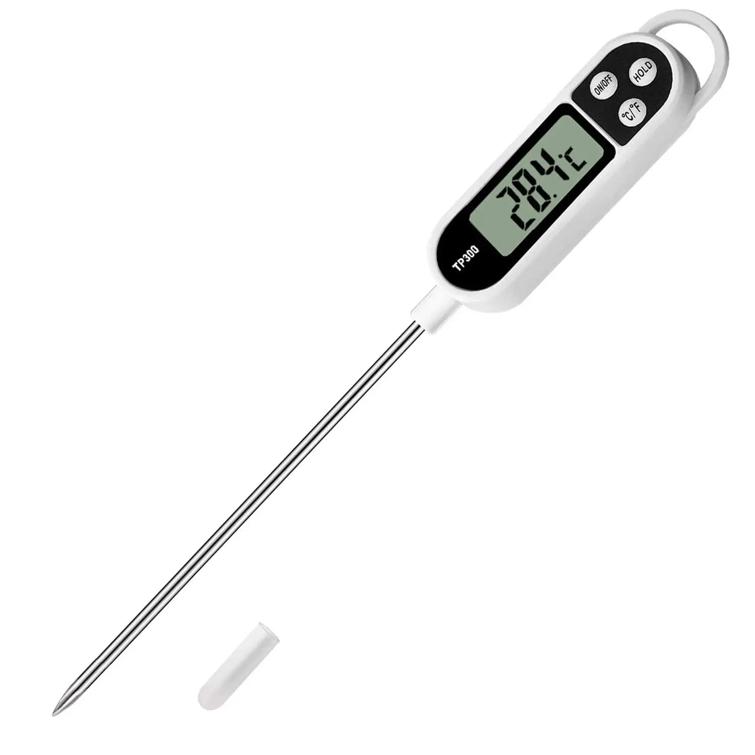 Termometro Istantaneo per Alimenti con Sonda Lunga per Cucina, Barbecue, Dolci, Latte, Yogurt, Misurazione della Temperatura